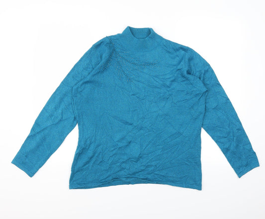 BM Womens Blue   Pullover Jumper Size M