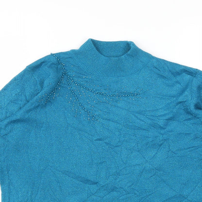 Bonmarché Womens Blue Pullover Jumper Size M
