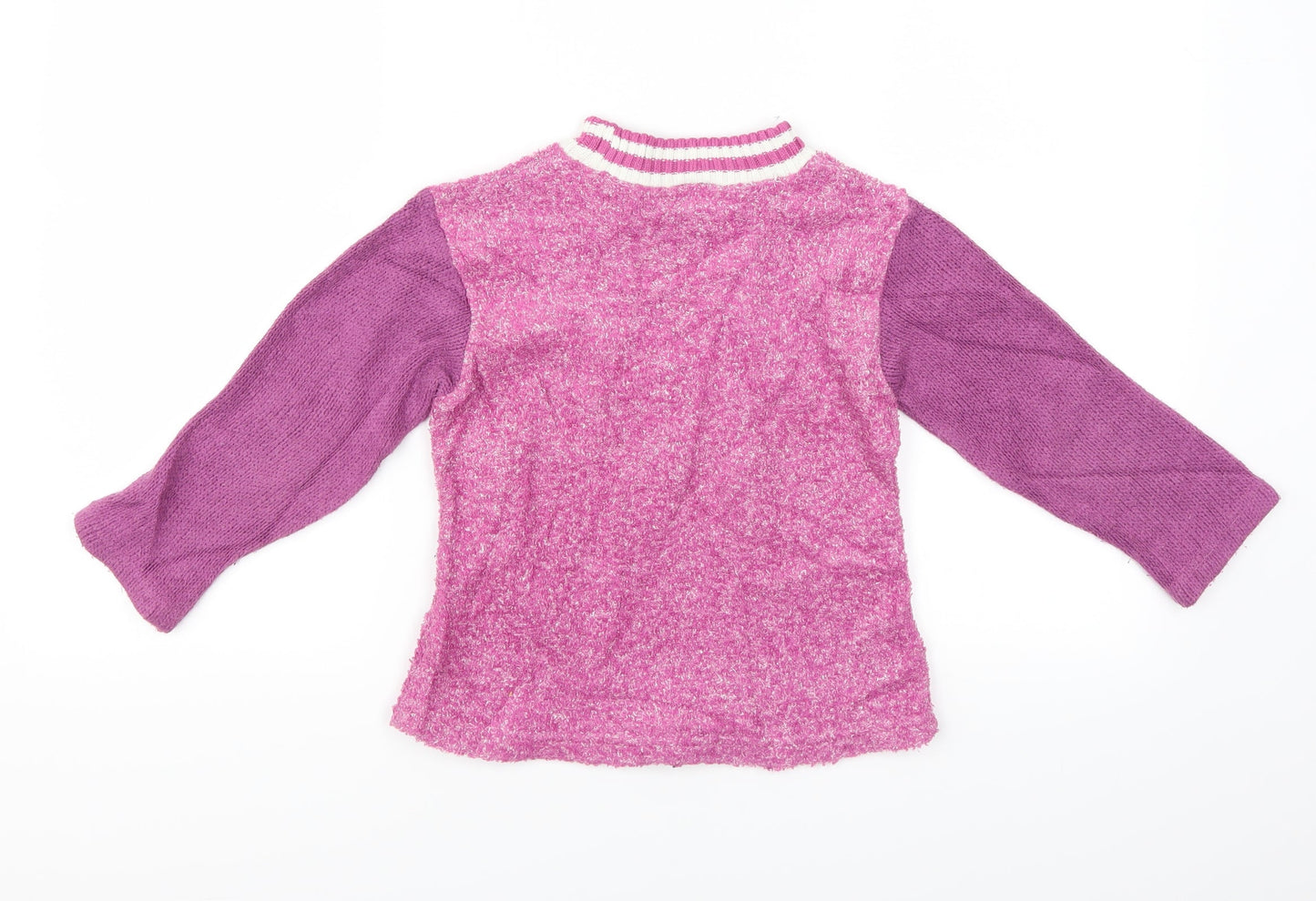 Preworn Girls Purple   Pullover Jumper Size 11 Years