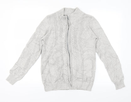 ISLE Womens Grey   Full Zip Jumper Size S