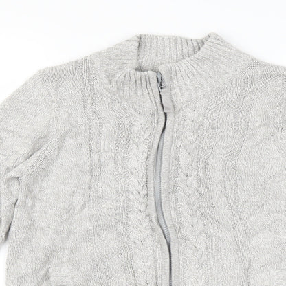ISLE Womens Grey   Full Zip Jumper Size S