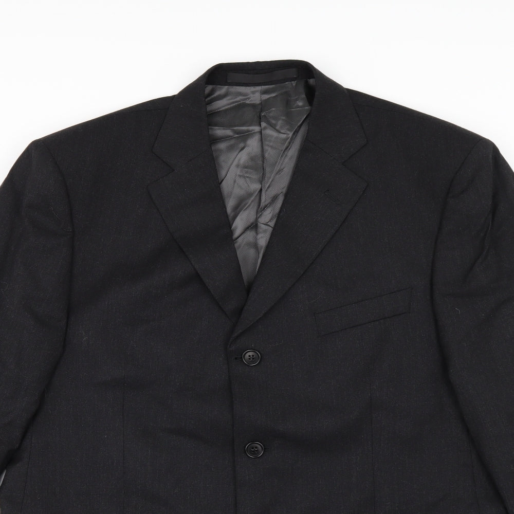 Mens UK Size 40 Marks and Spencer Regular Black Suit Jacket