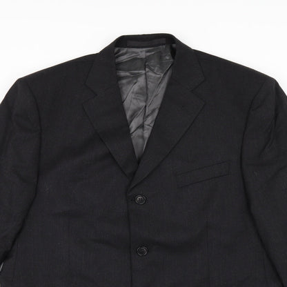 Mens UK Size 40 Marks and Spencer Regular Black Suit Jacket
