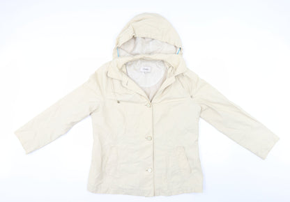 Classic Womens Beige   Overcoat Coat Size 12