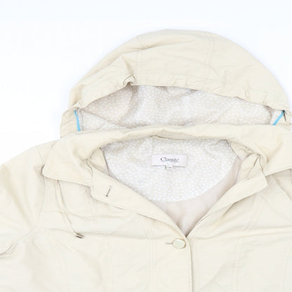 Classic Womens Beige   Overcoat Coat Size 12