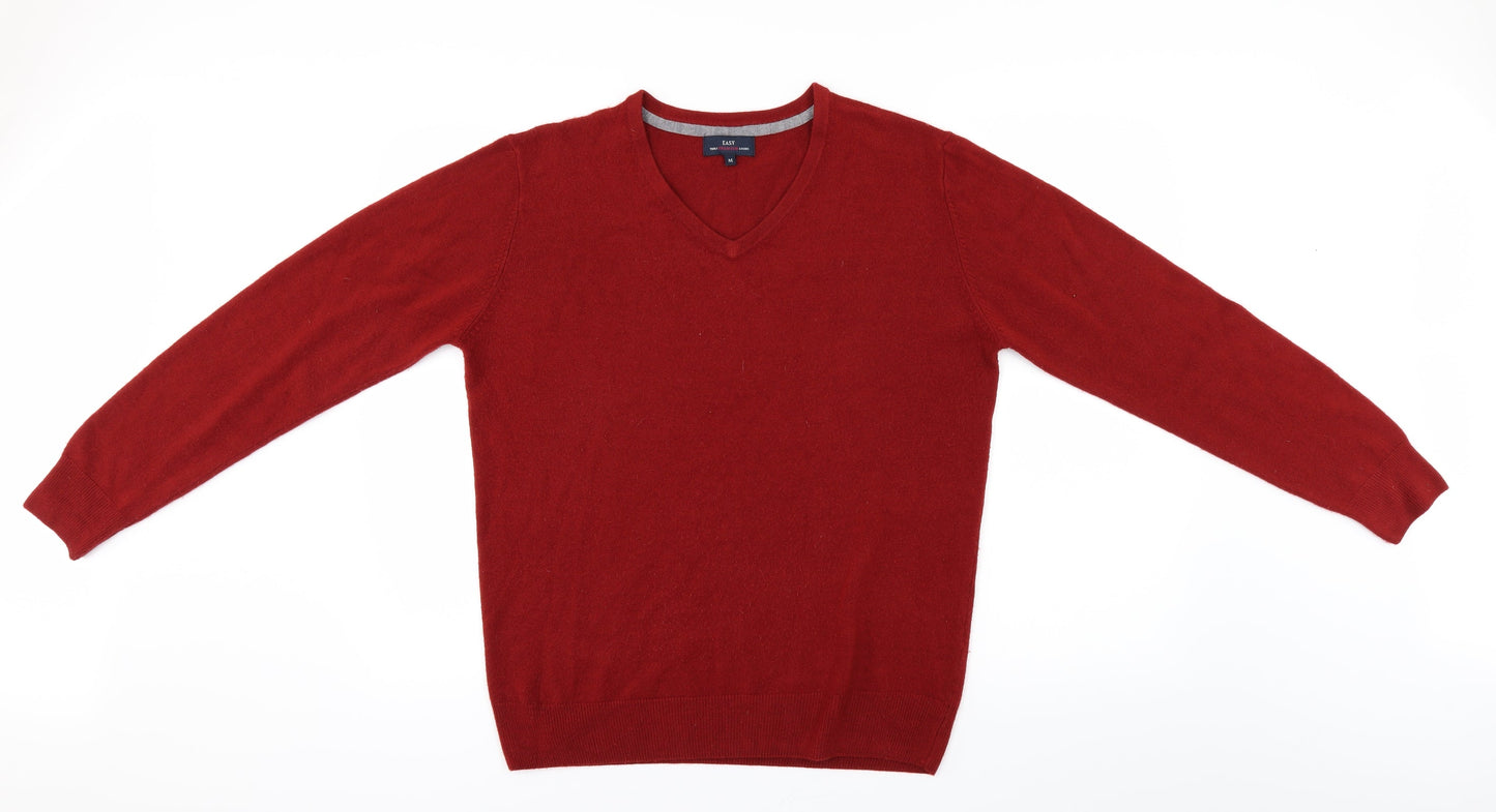Easy Mens Red   Pullover Jumper Size M