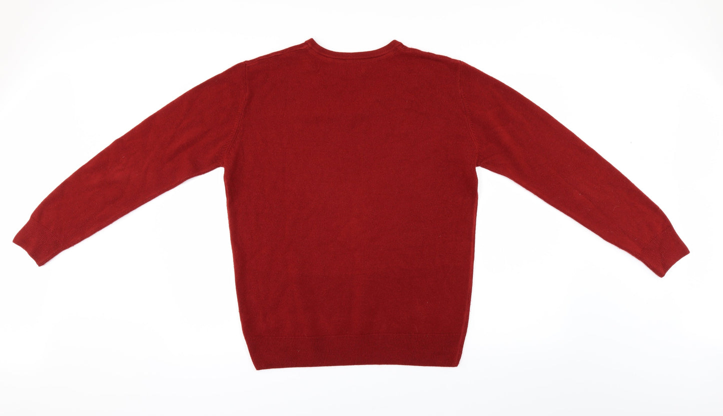 Easy Mens Red   Pullover Jumper Size M