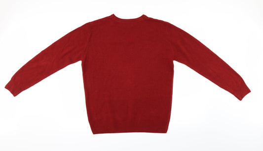 Easy Mens Red   Pullover Jumper Size M
