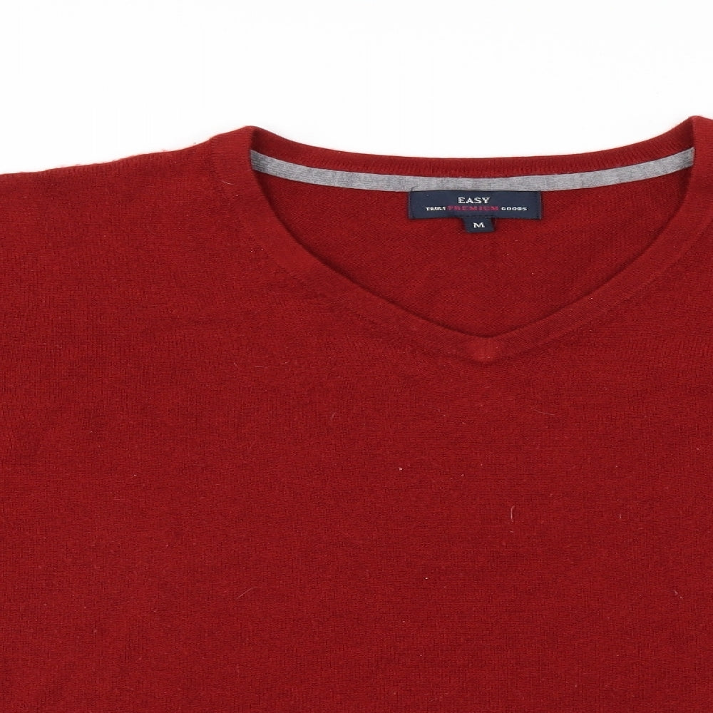 Easy Mens Red   Pullover Jumper Size M