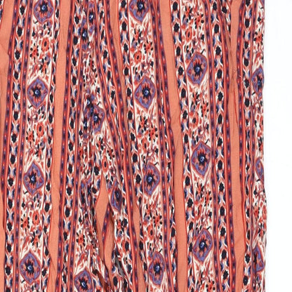 Primark Womens Red   Harem Trousers Size 10 L24 in