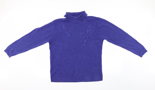 Reflect Womens Blue   Pullover Jumper Size XL