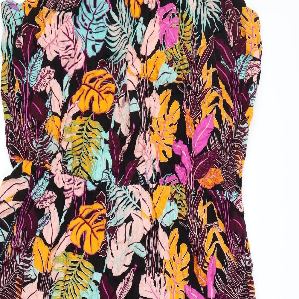 George Womens Black Floral  Maxi  Size 22