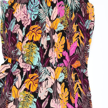 George Womens Black Floral  Maxi  Size 22