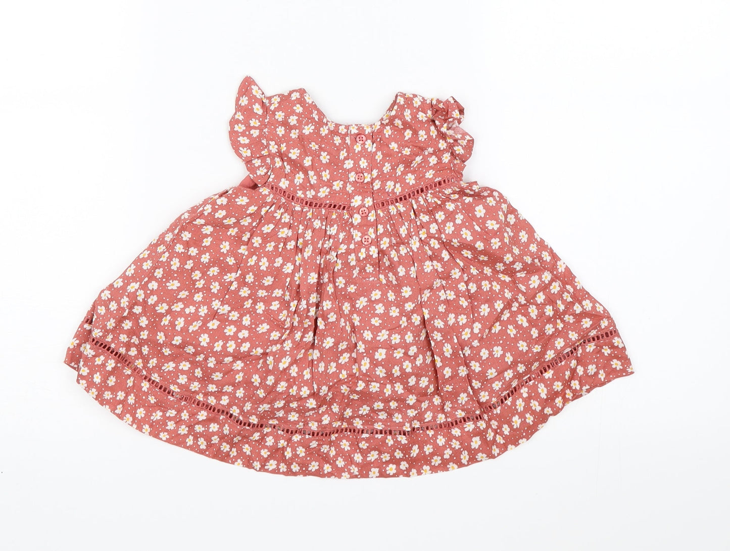 Primark Girls Pink Floral  A-Line  Size 3-6 Months