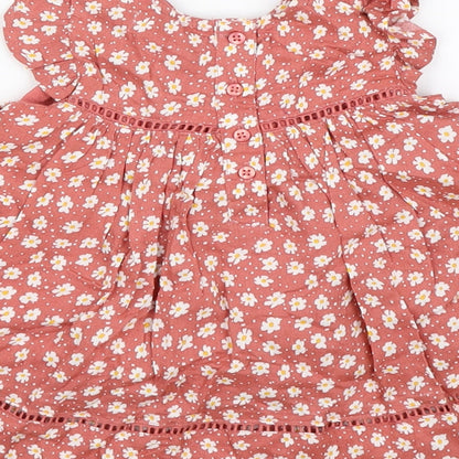 Primark Girls Pink Floral  A-Line  Size 3-6 Months