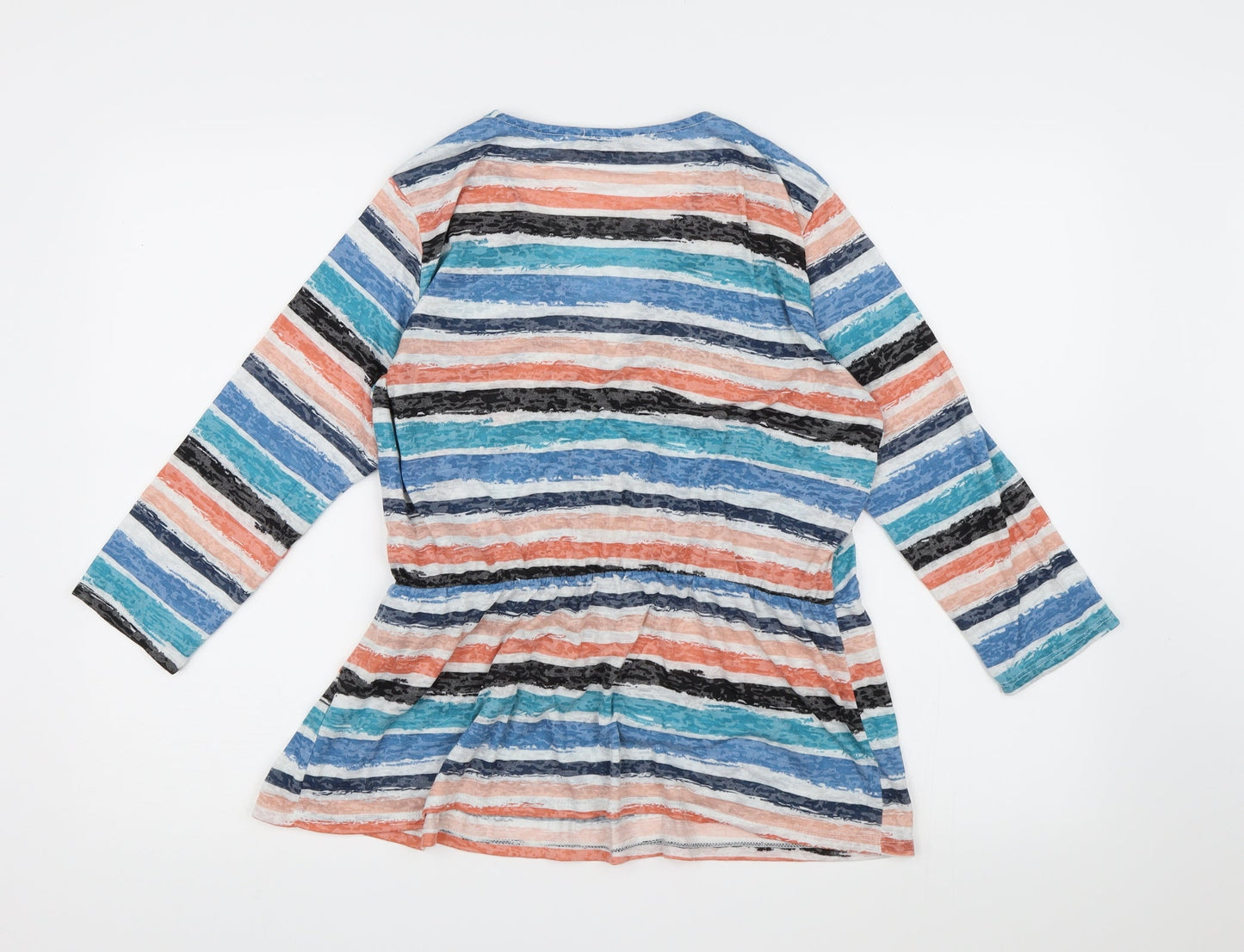 Womens UK Size M Alexandra Multicoloured Wrap Blouse