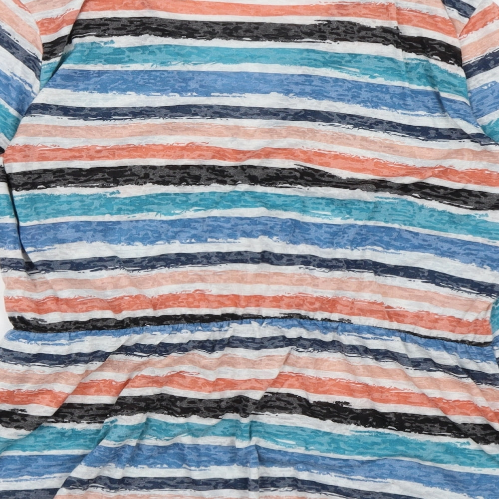 Womens UK Size M Alexandra Multicoloured Wrap Blouse