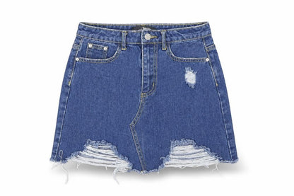 Womens UK Size 6 Missguided A-Line Denim Skirt