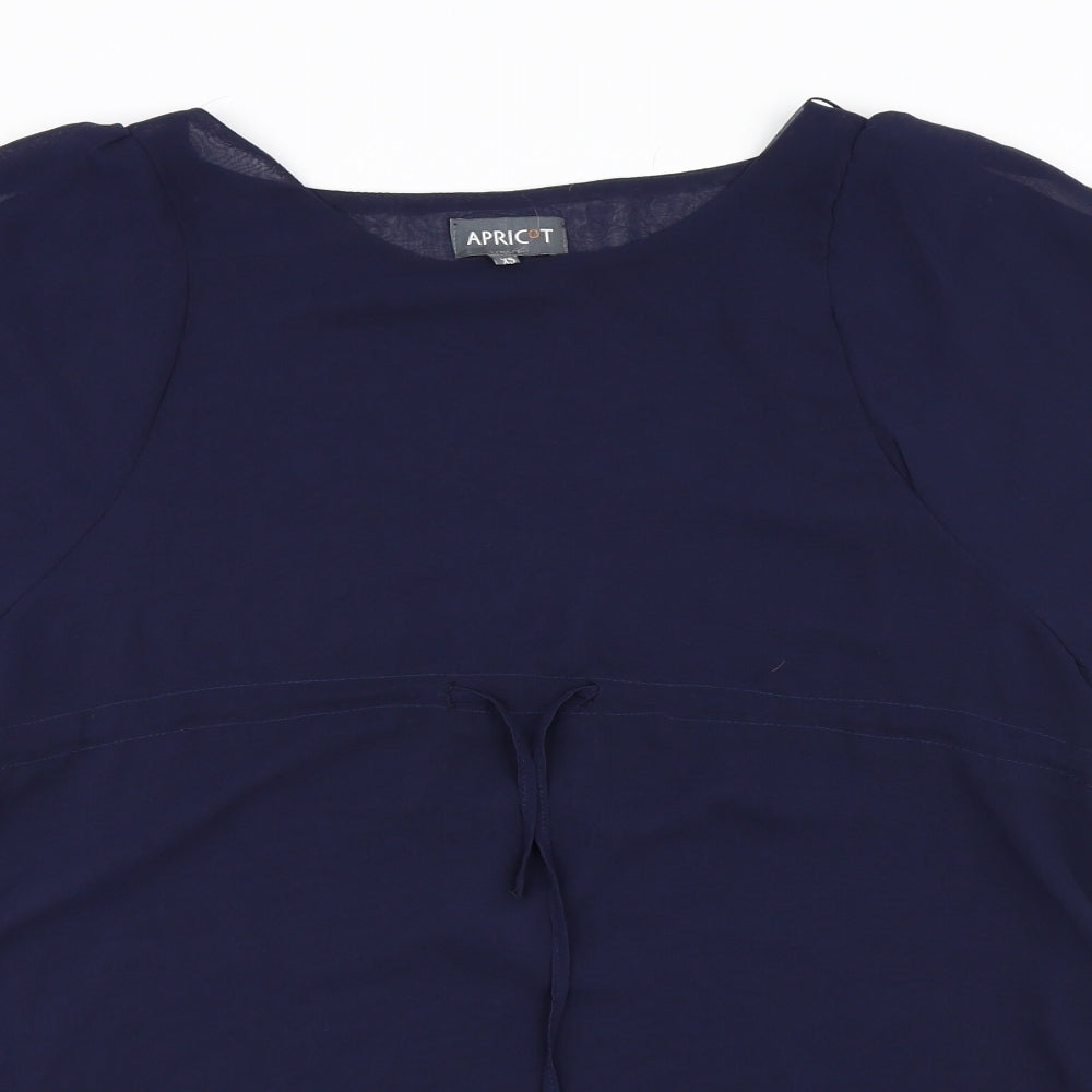 Apricot Womens Blue  Chiffon A-Line  Size XS