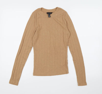 New Look Womens Brown  Knit Pullover Jumper Size 8
