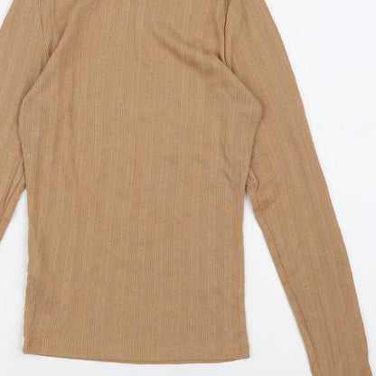 New Look Womens Brown  Knit Pullover Jumper Size 8