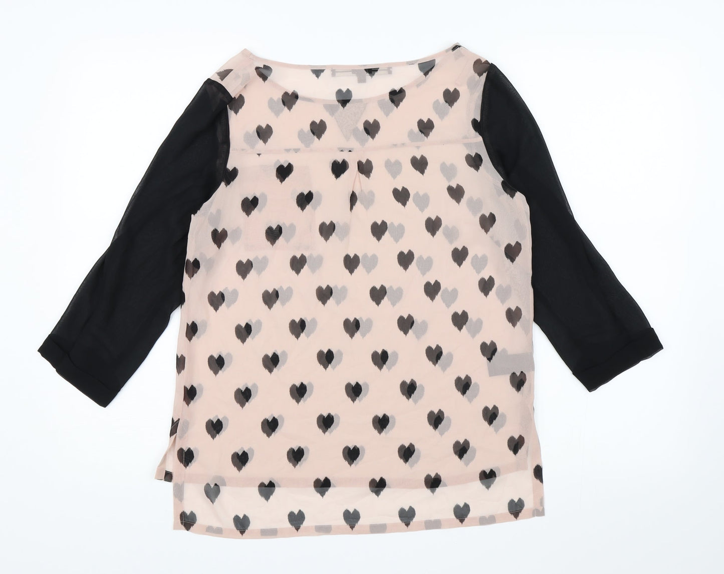Womens UK Size 8 NEXT Pink Basic Blouse
