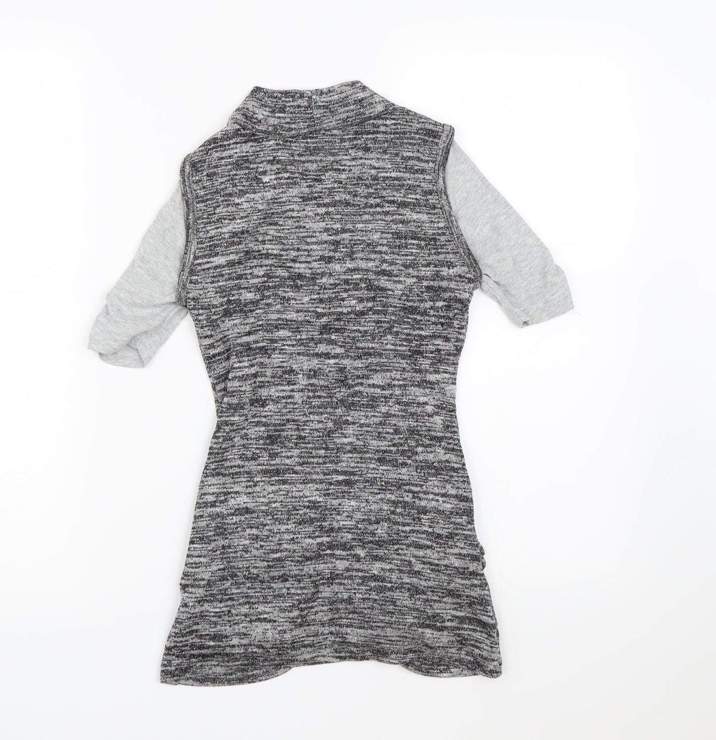 Knitworks Girls Grey  Knit Pullover T-Shirt Size 7-8 Years