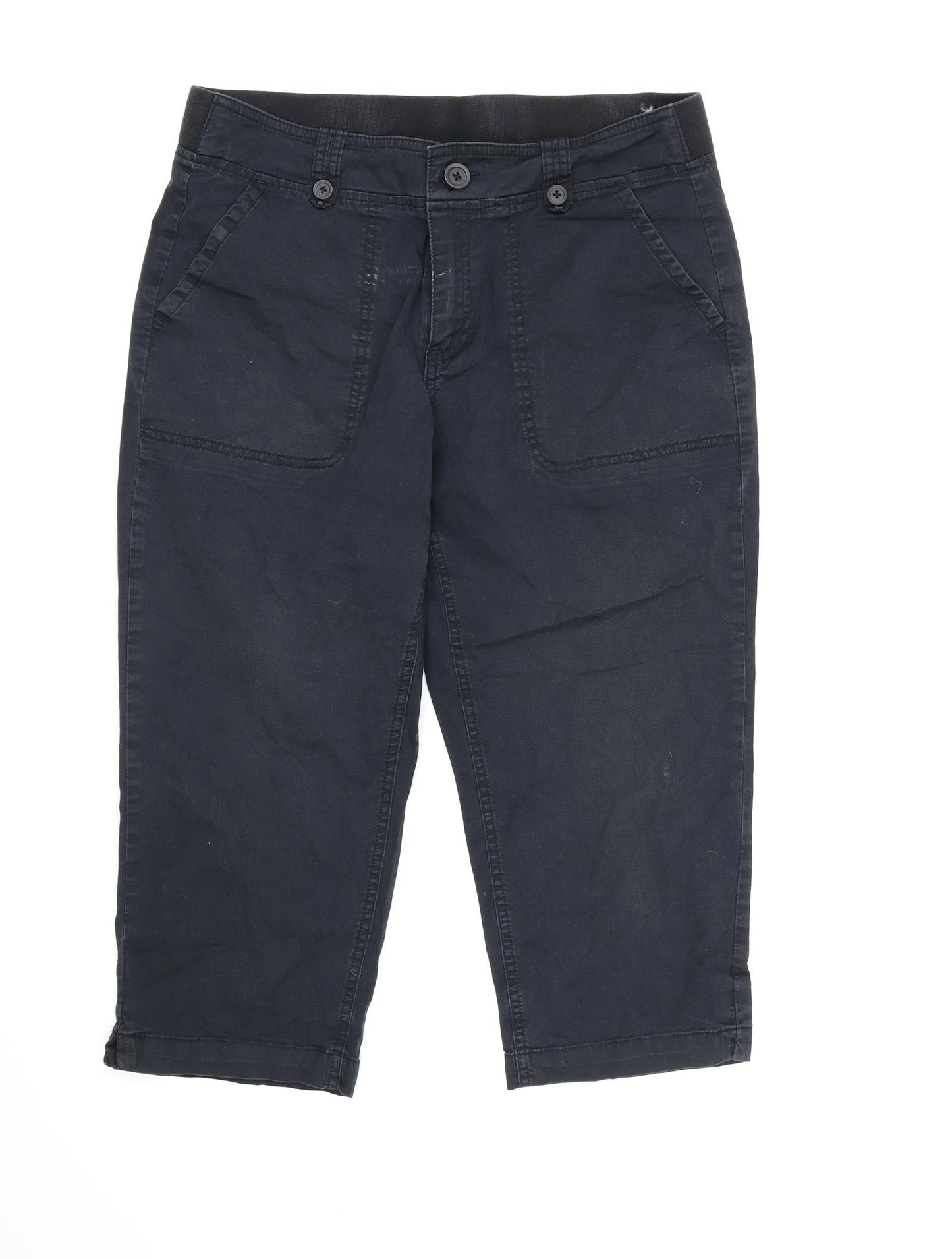 Target Collection Womens Blue   Cropped Trousers Size 12 L20 in