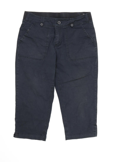 Target Collection Womens Blue   Cropped Trousers Size 12 L20 in