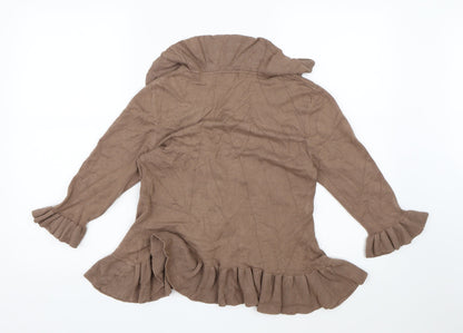 Mixin Womens Brown  Knit Cardigan Jumper Size M