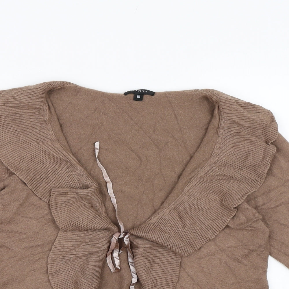 Mixin Womens Brown  Knit Cardigan Jumper Size M