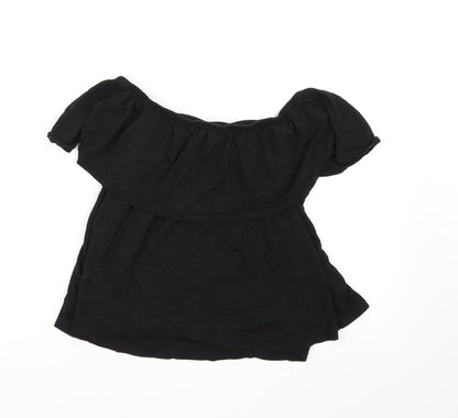 New Look Womens Black   Basic Blouse Size 8