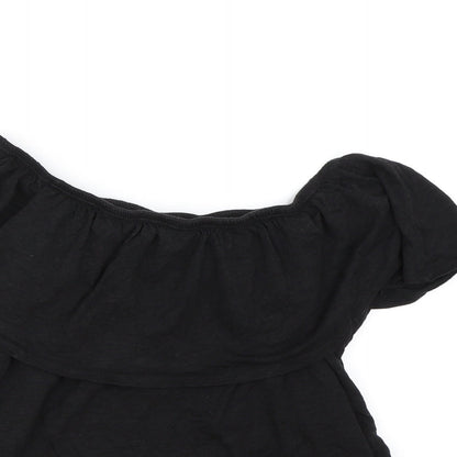 New Look Womens Black   Basic Blouse Size 8