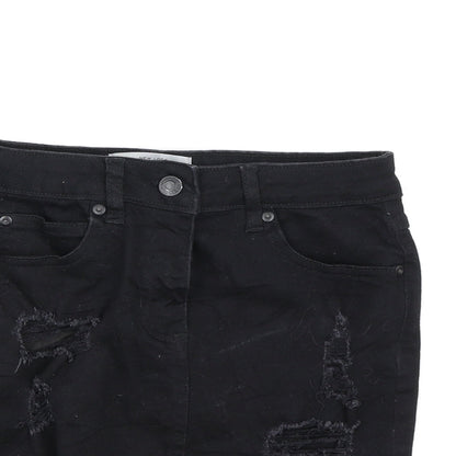 New Look Womens Black  Denim A-Line Skirt Size 6