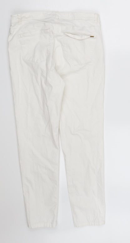 Espirit Womens White  Denim Straight Jeans Size 12 L26 in - white jeans