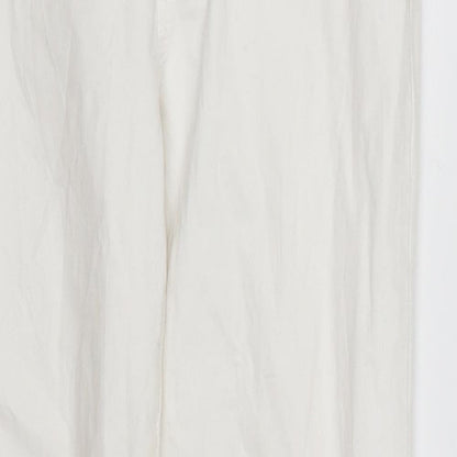 Espirit Womens White  Denim Straight Jeans Size 12 L26 in - white jeans