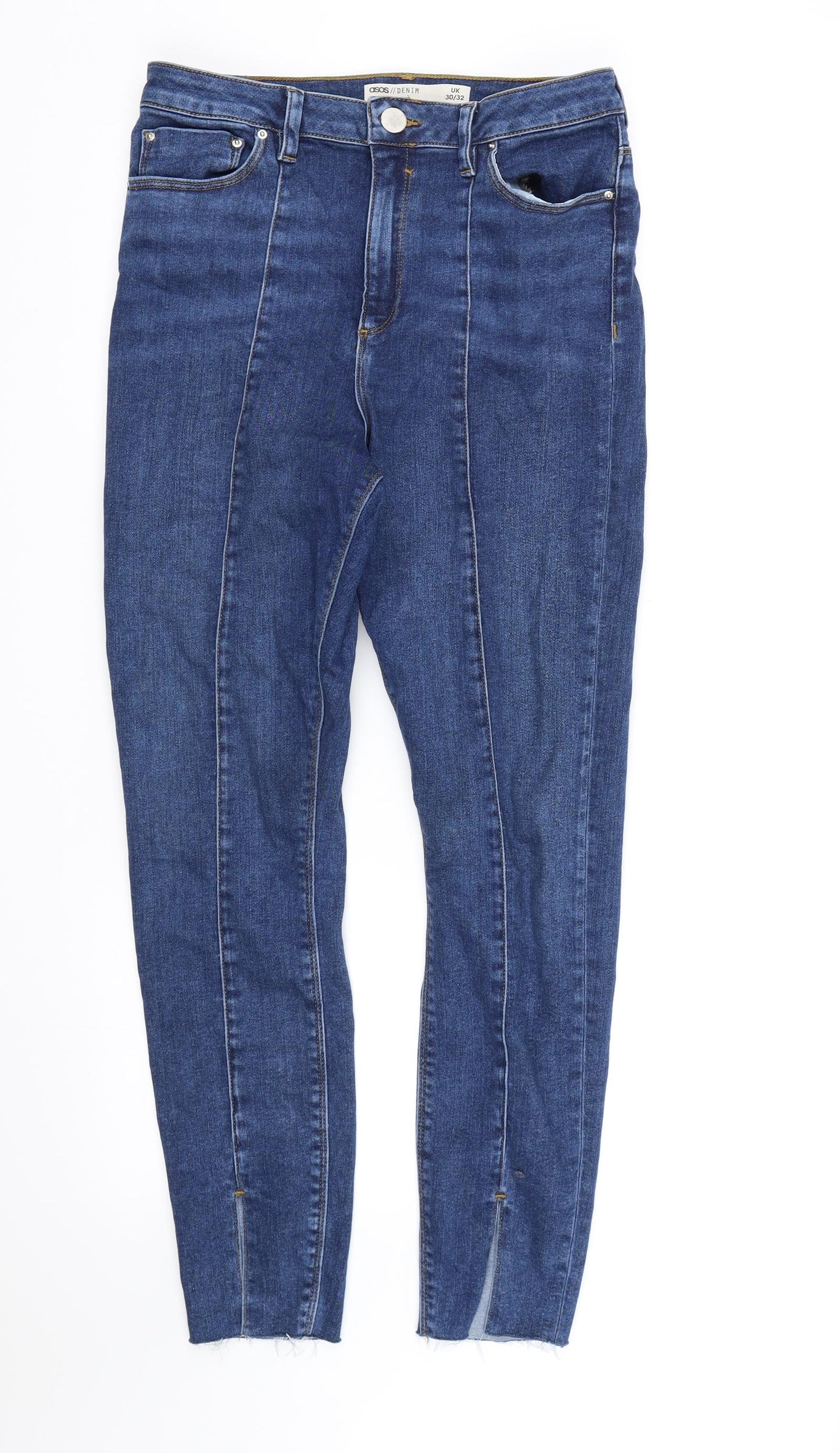 ASOS Womens Blue  Denim Skinny Jeans  L32 in