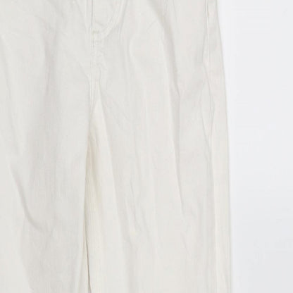 Denim CO. Womens White  Denim Mom Jeans Size 4 L24 in