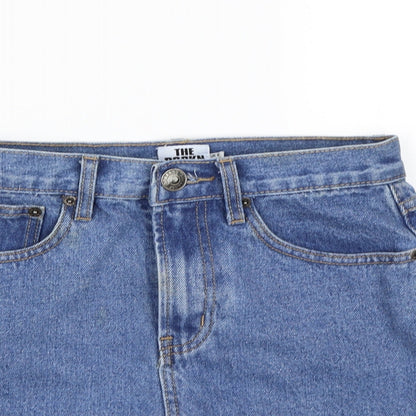 The Rockin Rev Womens Blue  Denim A-Line Skirt Size 8