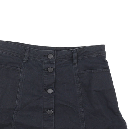 Divided by H&M Womens Black  Denim A-Line Skirt Size 4