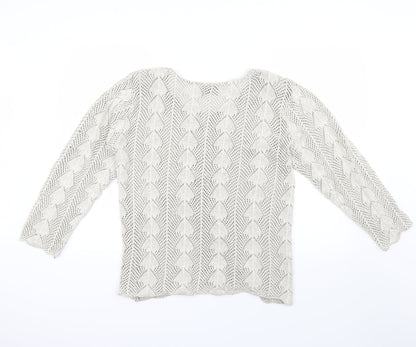 andrita Womens Beige   Pullover Jumper Size M