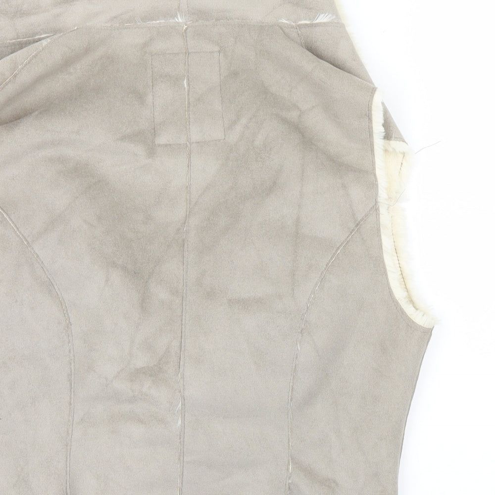 Womens UK Size 14 New Look Grey Windbreaker Coat