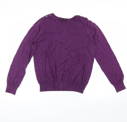 Dorothy Perkins Womens Purple   Pullover Jumper Size 14