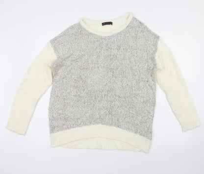 Marks & Spencer Womens White   Pullover Jumper Size 14