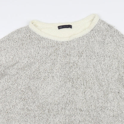 Marks & Spencer Womens White   Pullover Jumper Size 14