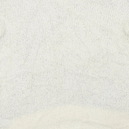 Marks & Spencer Womens White   Pullover Jumper Size 14