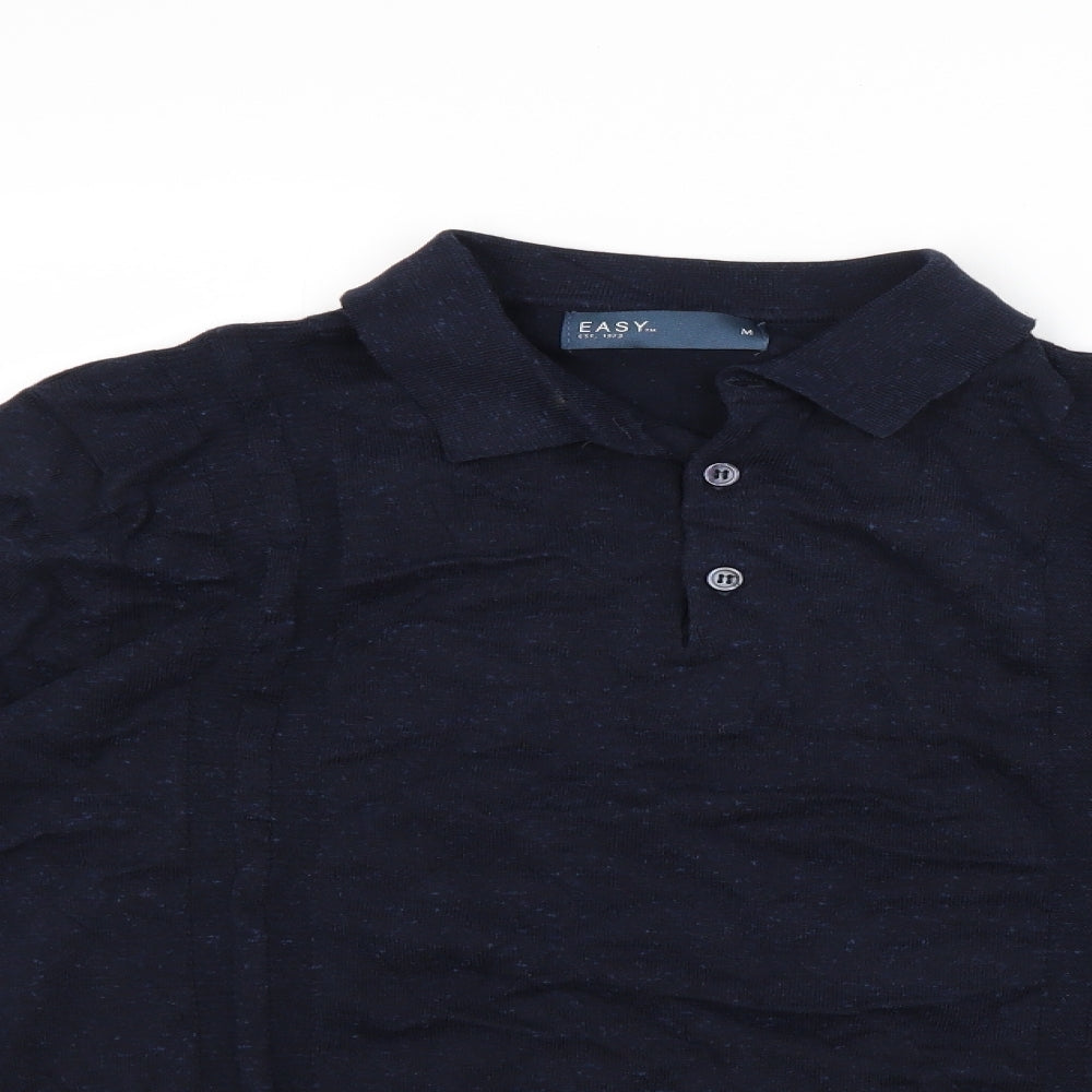 Easy Mens Blue   Pullover Jumper Size M