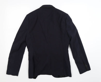 H&M Mens Blue   Jacket Suit Jacket Size 38