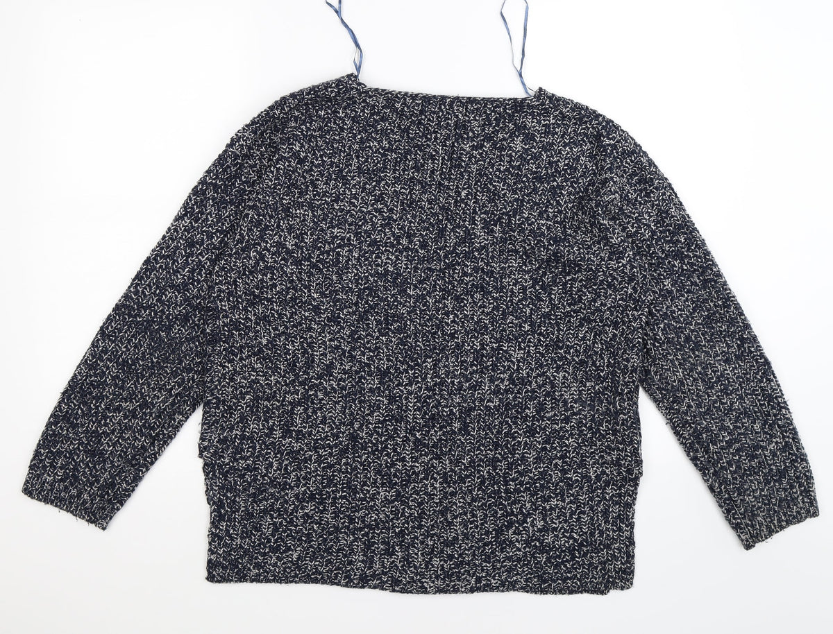 F&F Womens Blue  Knit Pullover Jumper Size 10