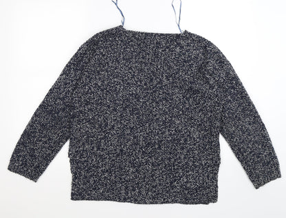 F&F Womens Blue  Knit Pullover Jumper Size 10